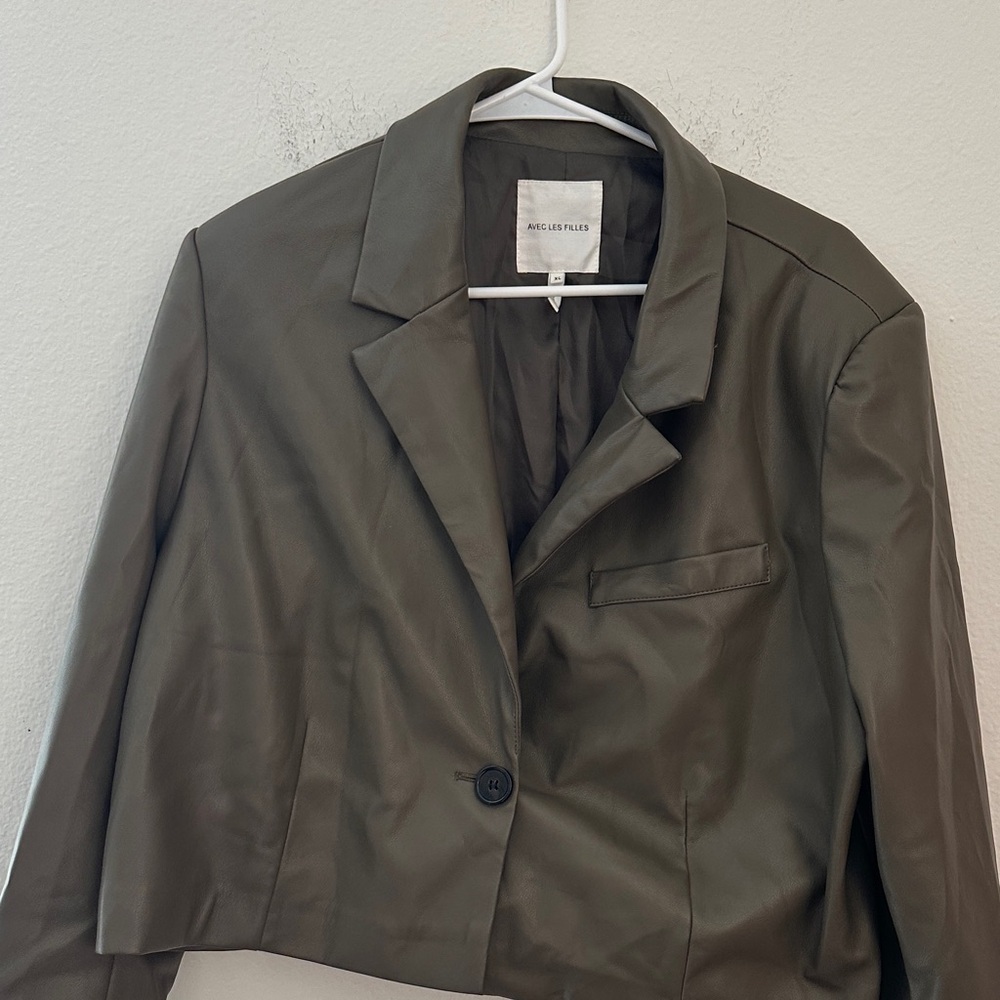 Avec les filles cropped jacket